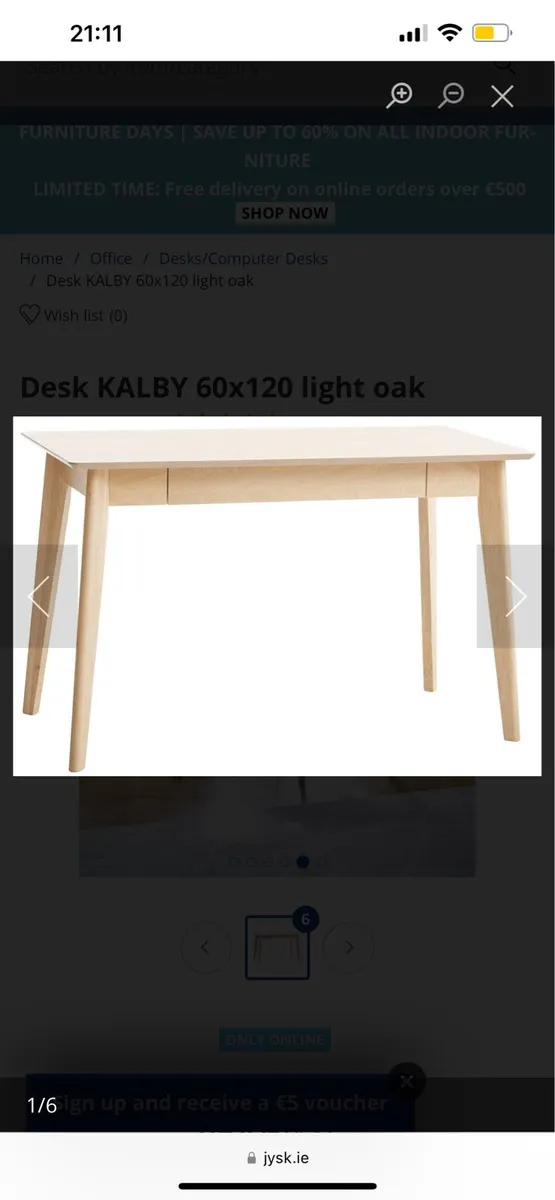 Desk - Oak - Image 3