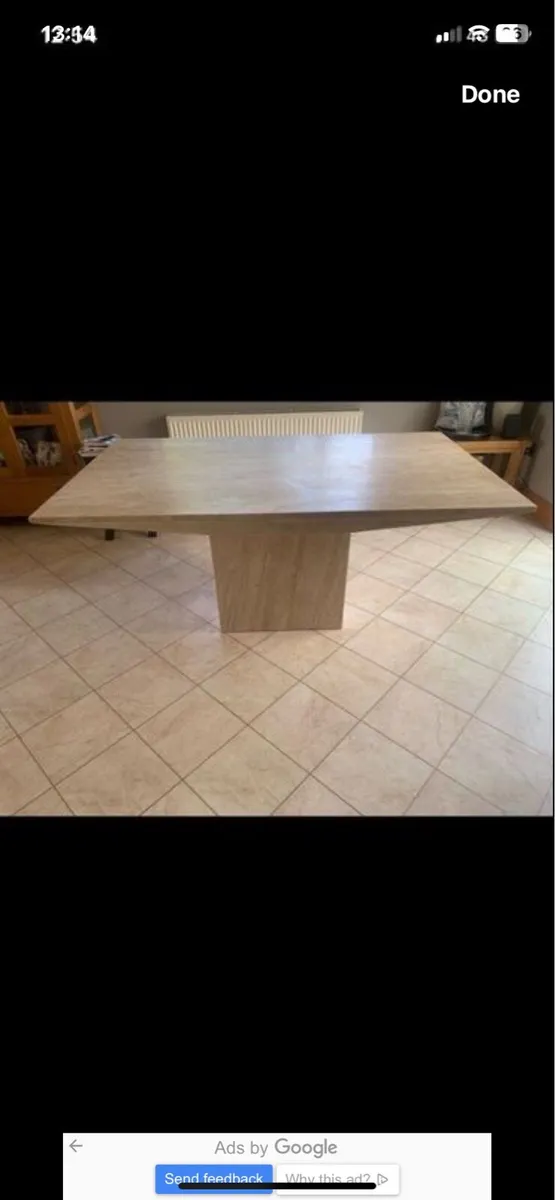 Stone Dining Table with Matching Coffee Table - Image 2