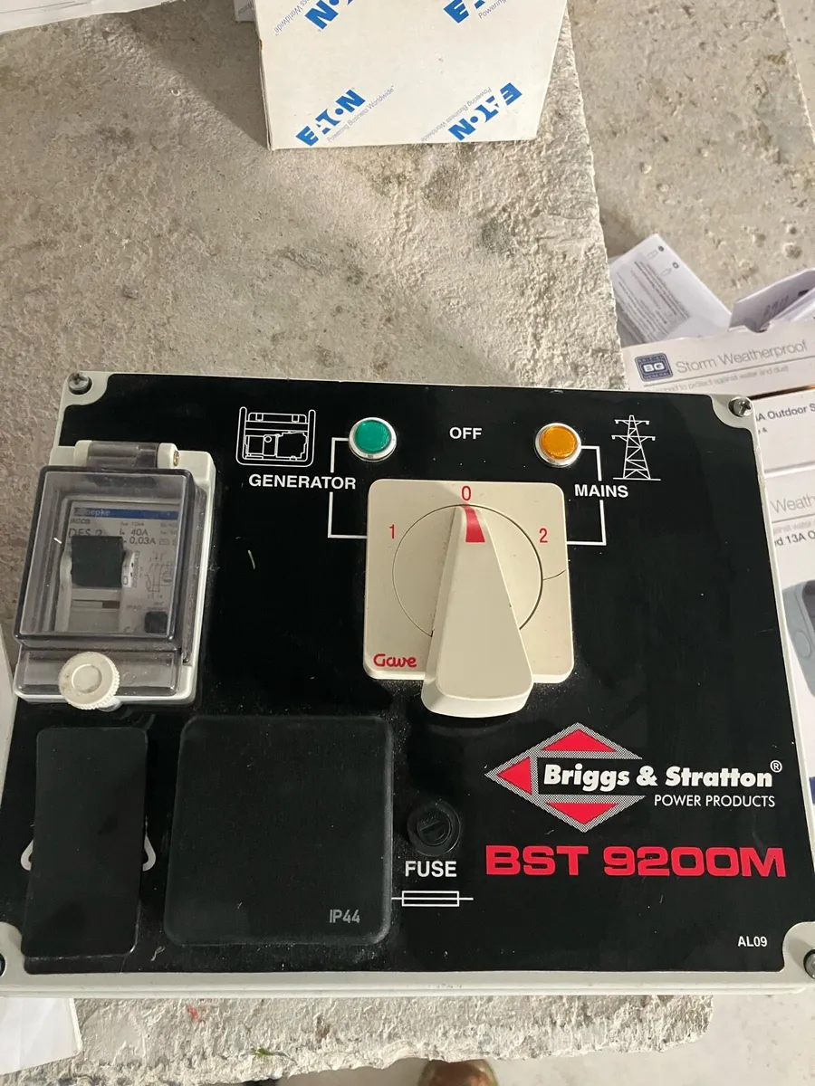 Generator change over switch