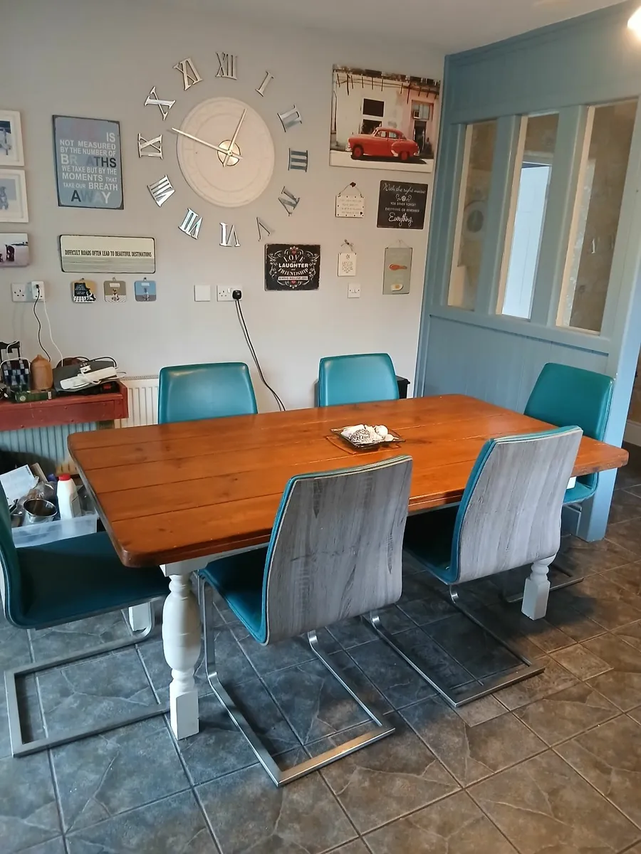 Dining chairs x 6 - Image 3