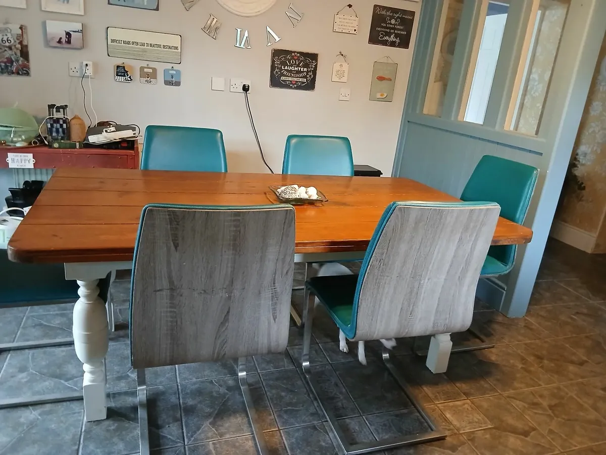 Dining chairs x 6 - Image 4