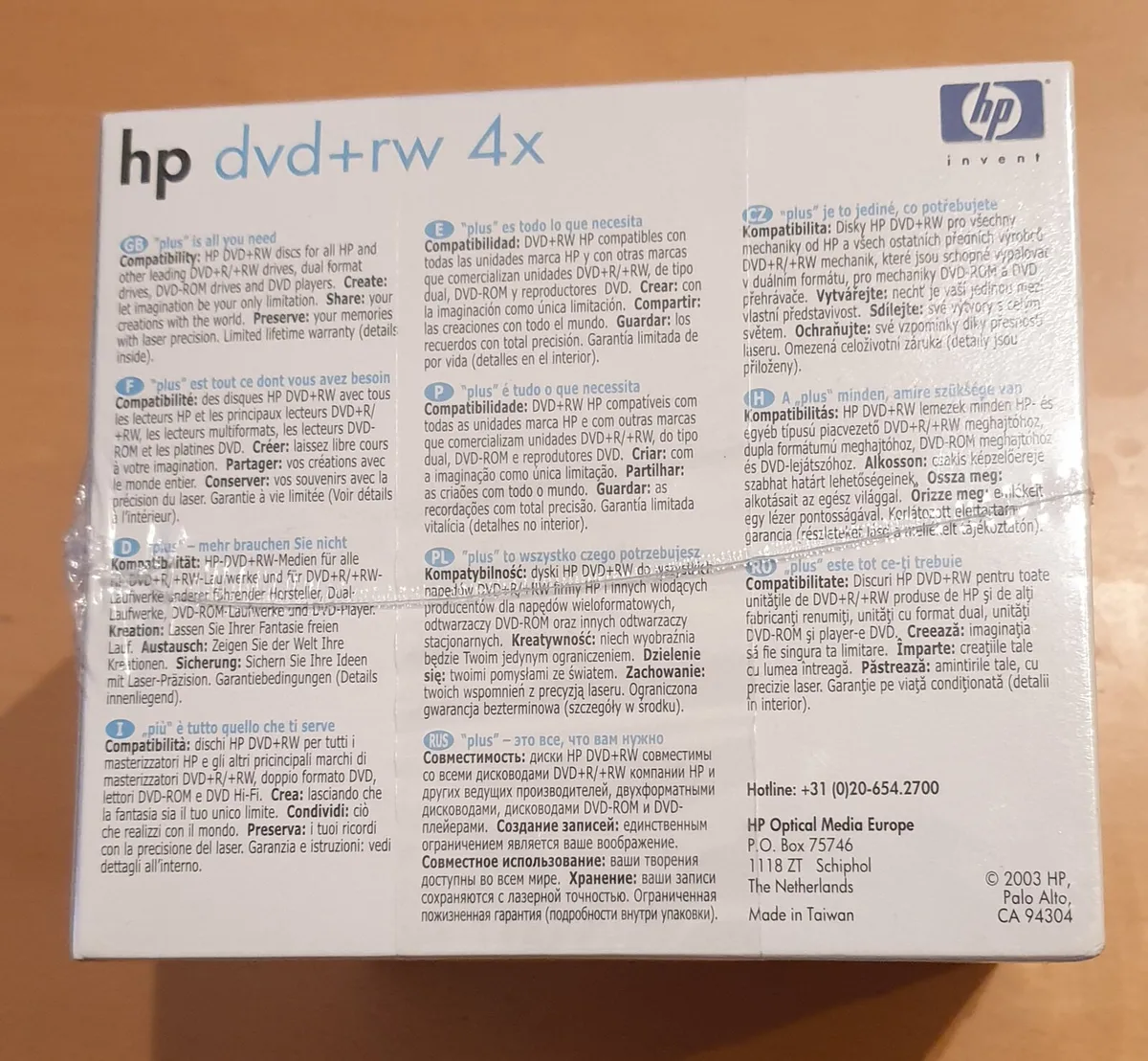 HP DVD-rw 4x - 3pk of 5 discs (2 available) - Image 4