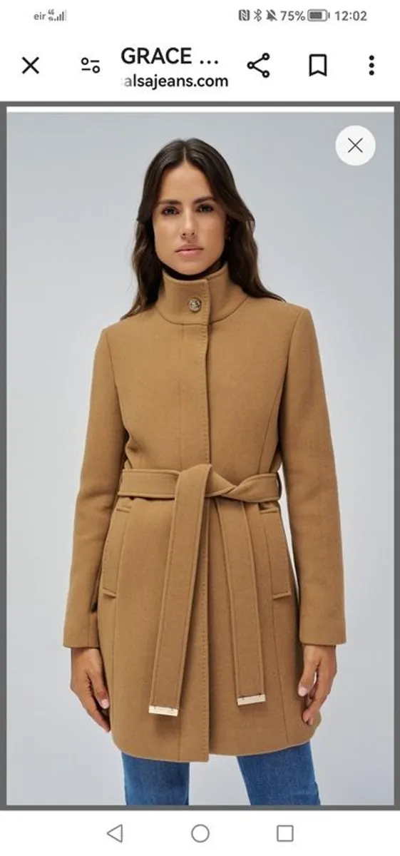 Salsa Grace wool camel coat XL BNWT - Image 1