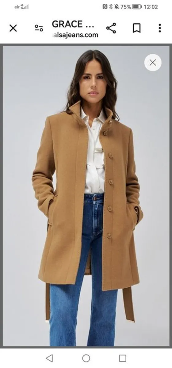 Salsa Grace wool camel coat XL BNWT - Image 2