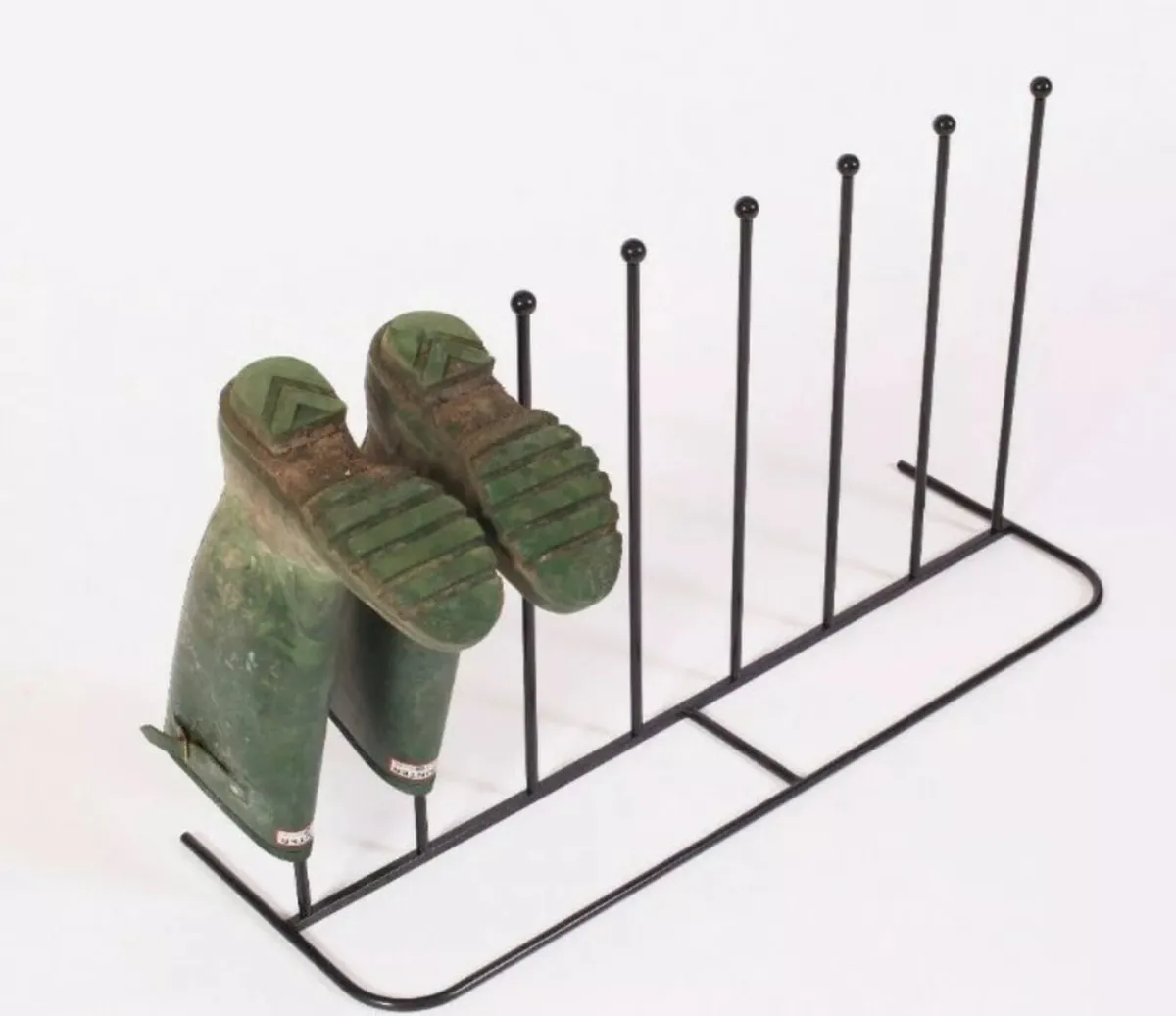 Welly Boot Rack (Holds 4 Pairs) Steel Black NEW - Image 2