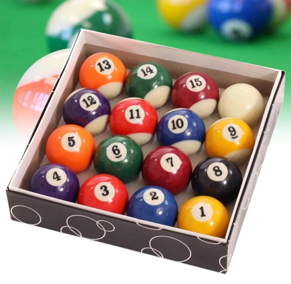 NEW Pool Balls Set 16Pcs Spots And Stripes - Image 2