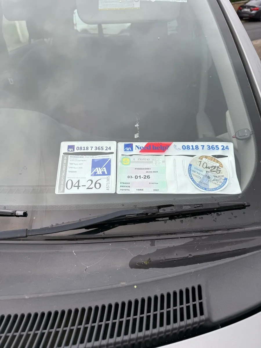 2007 Toyota Yaris Auto1.3 Liter Petrol (NCT 01/26 - Image 2