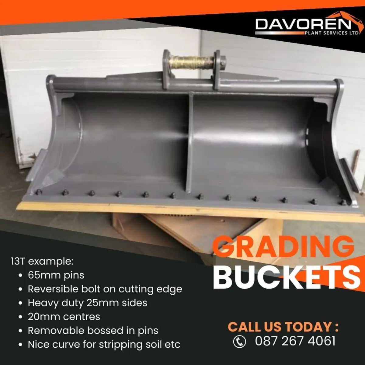 13T Heavy duty grading buckets in stock - Image 1