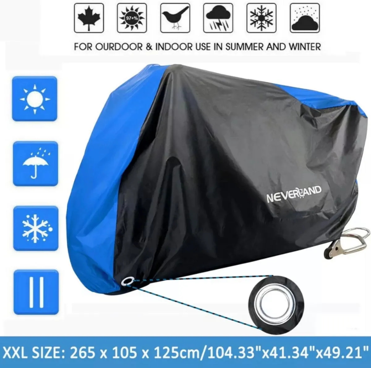 XXL Motorcycle Motorbike Cover - Image 4