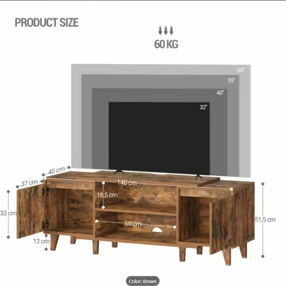 TV Cabinet 140cm - Image 2