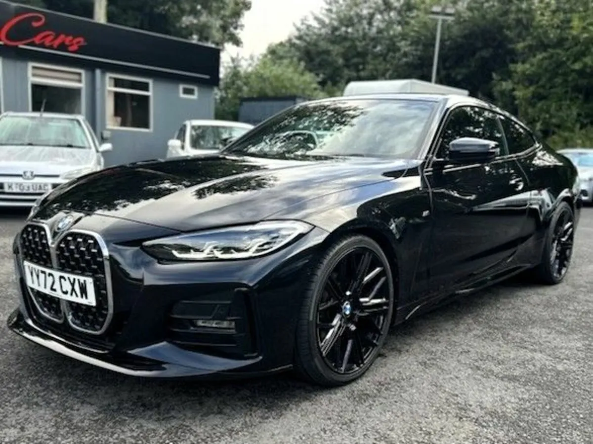 Sep 2022 BMW 420d M-Sport Coupe Stealth Black - Image 3
