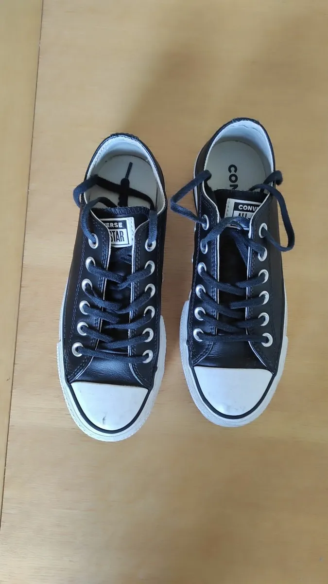 PLEASE CONTACT +34635975274 Black Converse shoes - Image 1