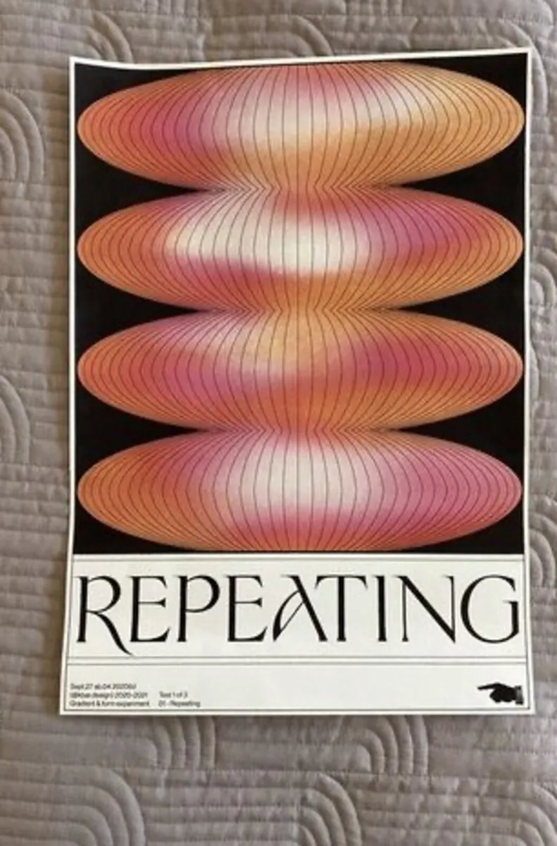 Repeating - Cool Print - Unframed - Image 1
