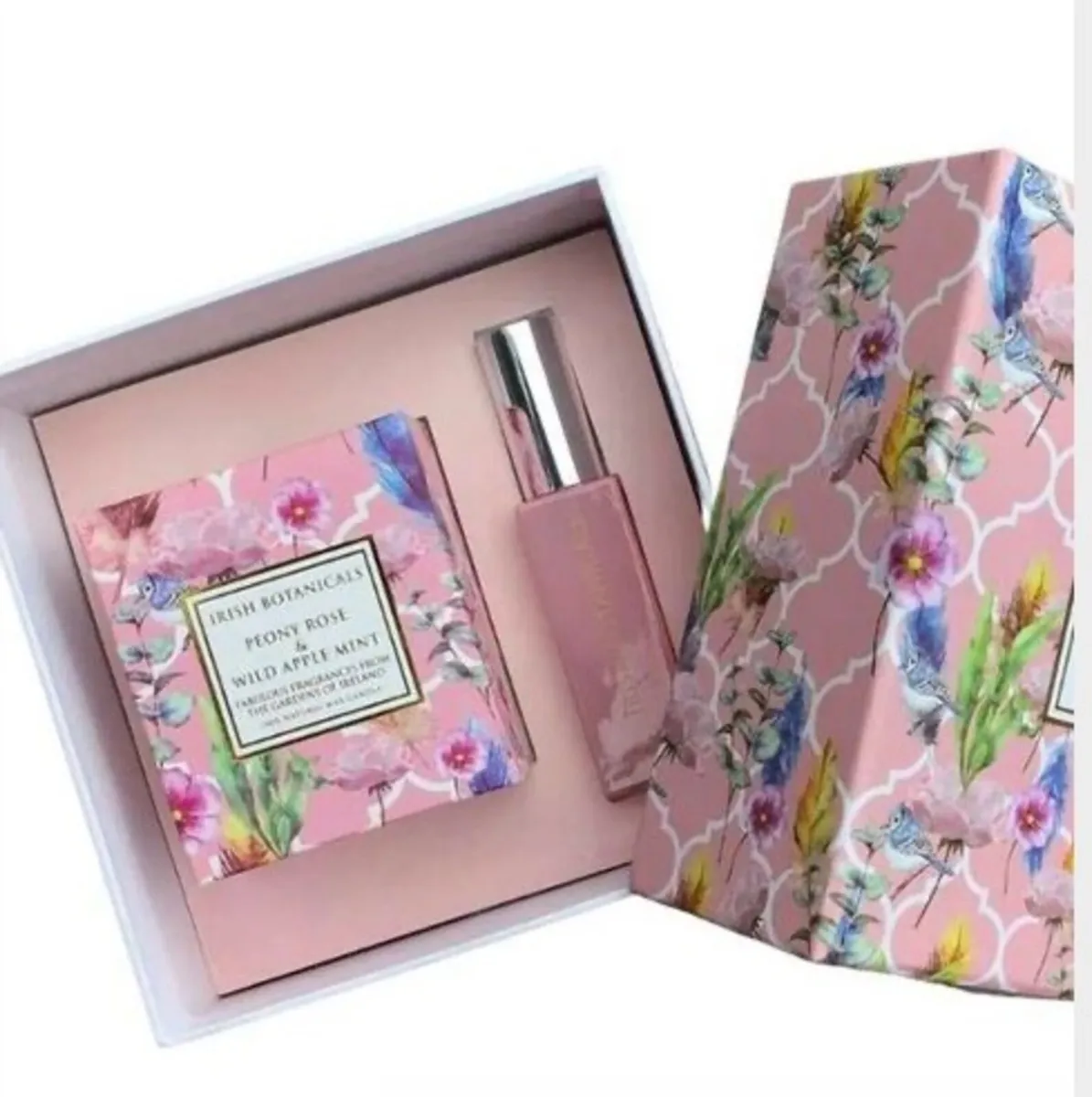 Peony Rose and Wild Apple Mint Wax Candle and Frag