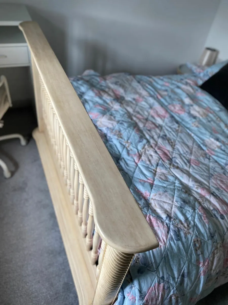 double bed (coverts to cot) and side board - Image 2