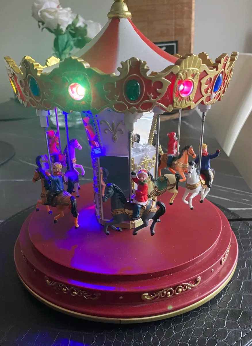 Christmas Musical Revolving Carousel - Image 3