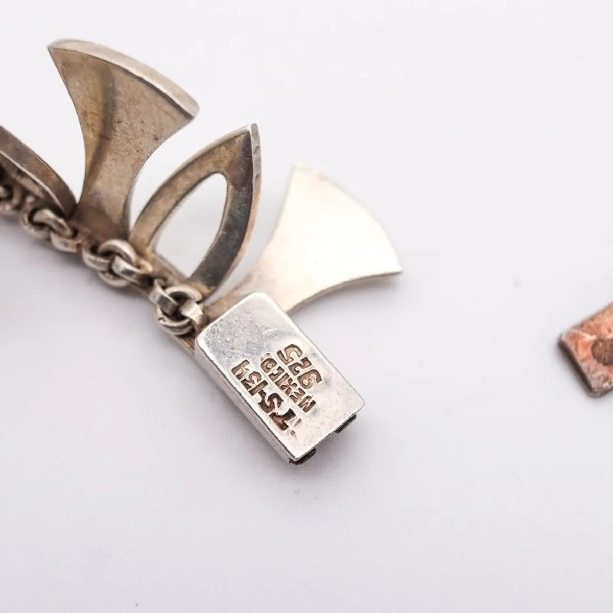 Vintage Taxco Sterling Silver Set Necklace, Bracel - Image 2