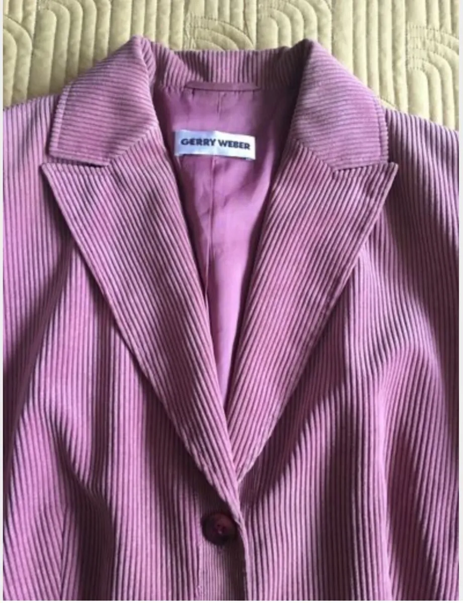 Gerry Weber Cord Blazer Jacket Size 16 - Image 1
