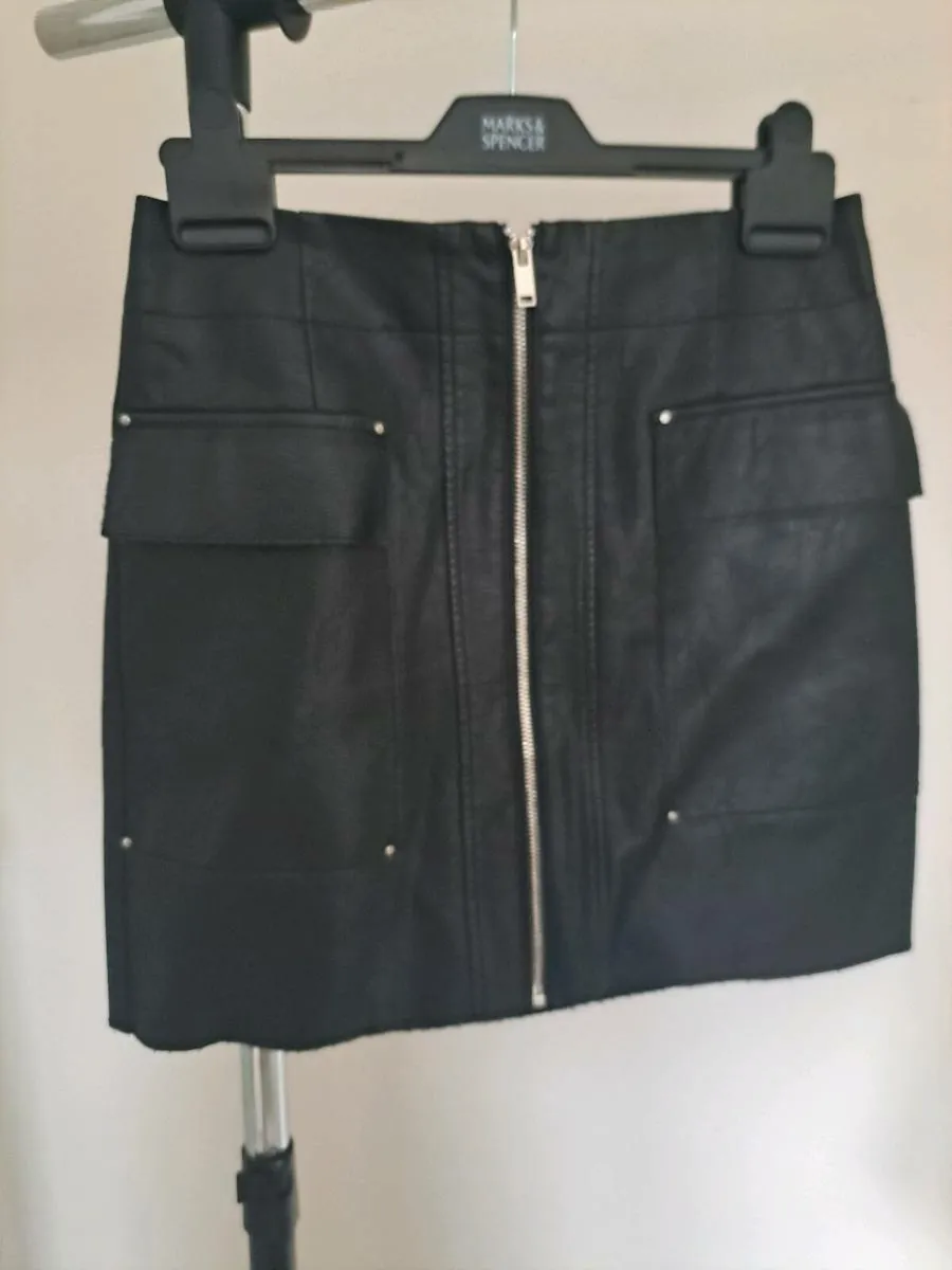 Black Faux leather skirt - Image 1