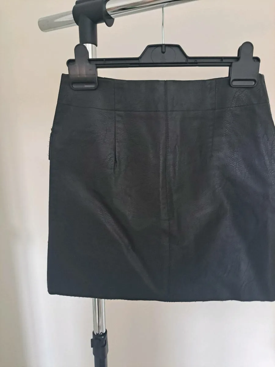 Black Faux leather skirt - Image 2