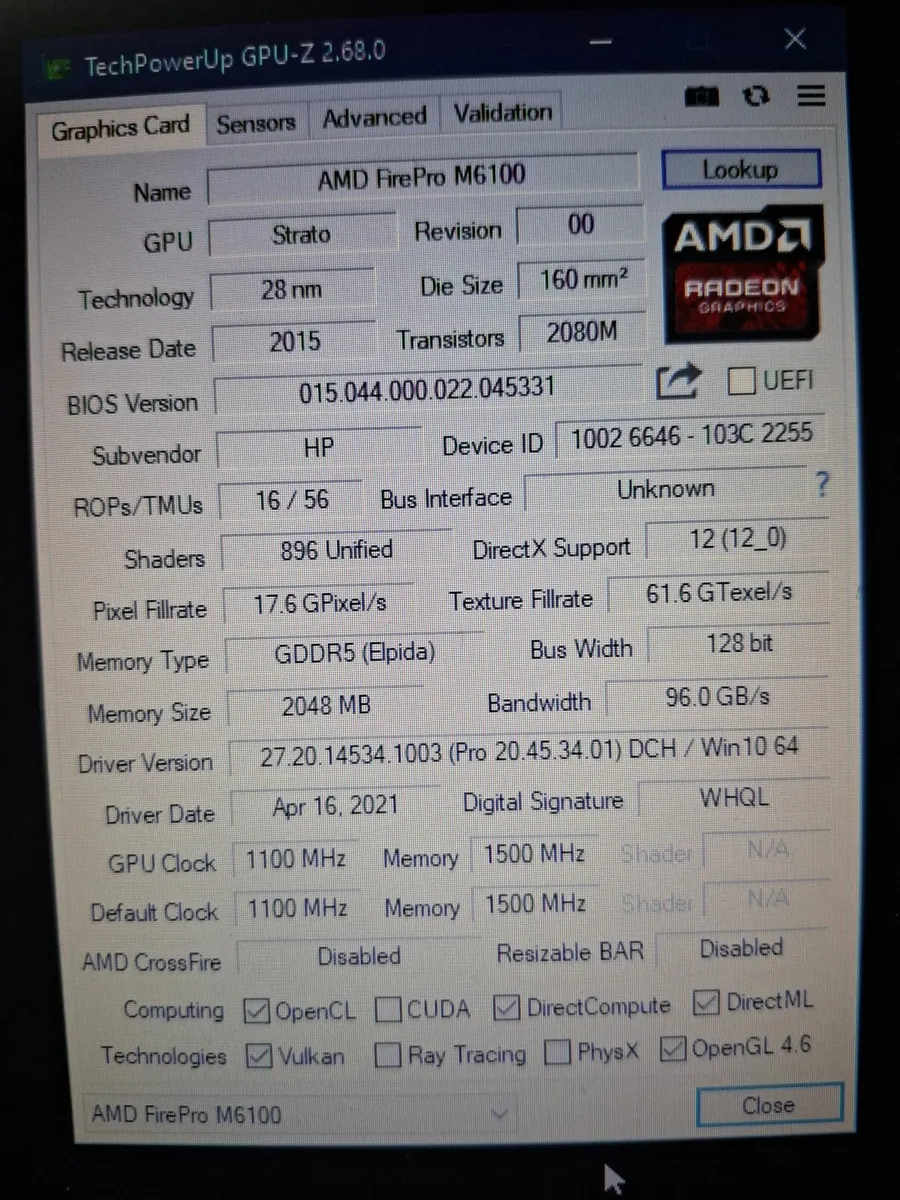 HP zBook G2 17" Monitor - Image 4