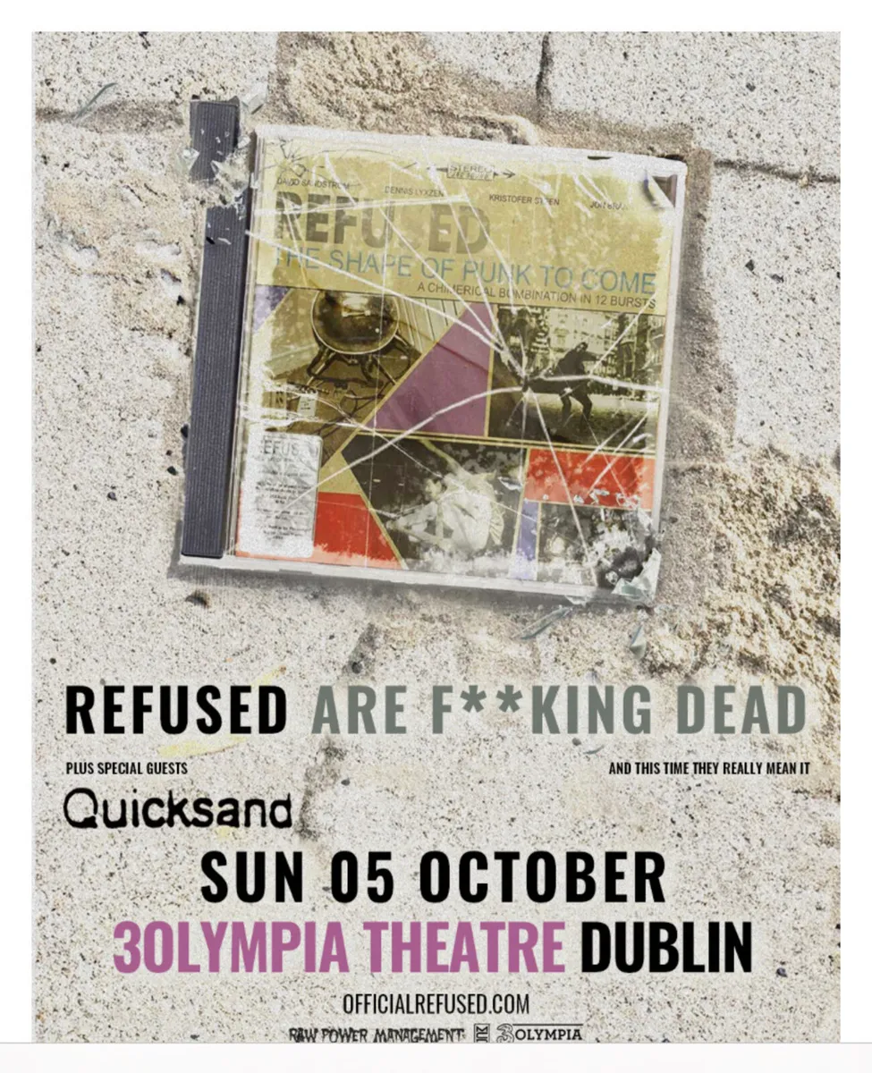 Refused Tickets x 2 - Olympia October 5