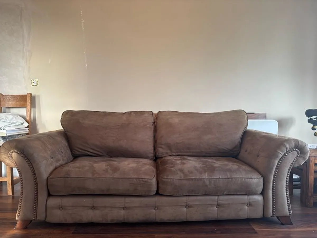 3 Seater Couch & Armchair - Image 3