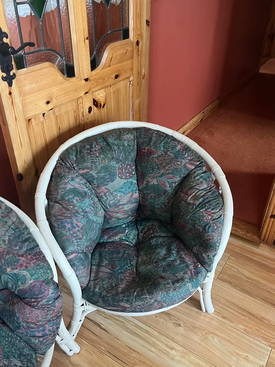 3 piece Cane furniture - Image 3