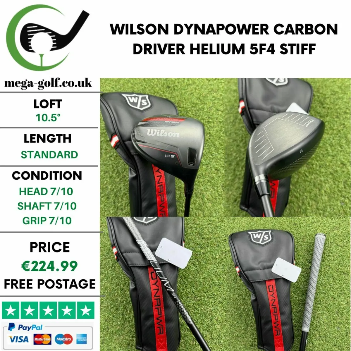 Wilson Dynapower Carbon Driver / 10.5° /Stiff - Image 1