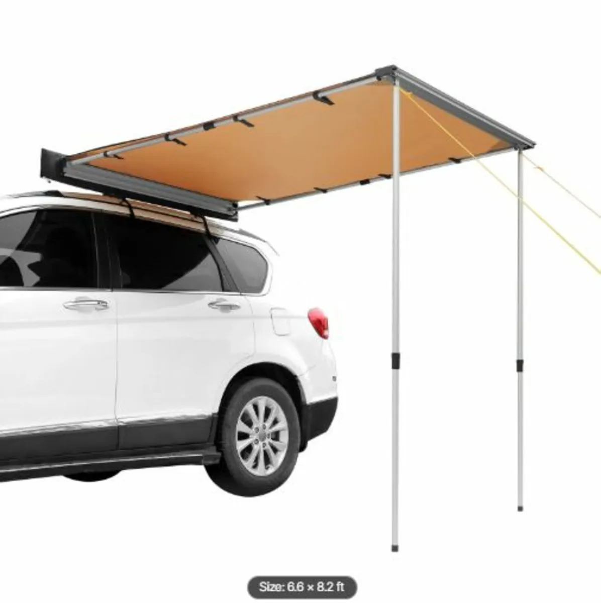Car Side Awning, Large 6.6' x 8.2' Shade Coverage - Image 1