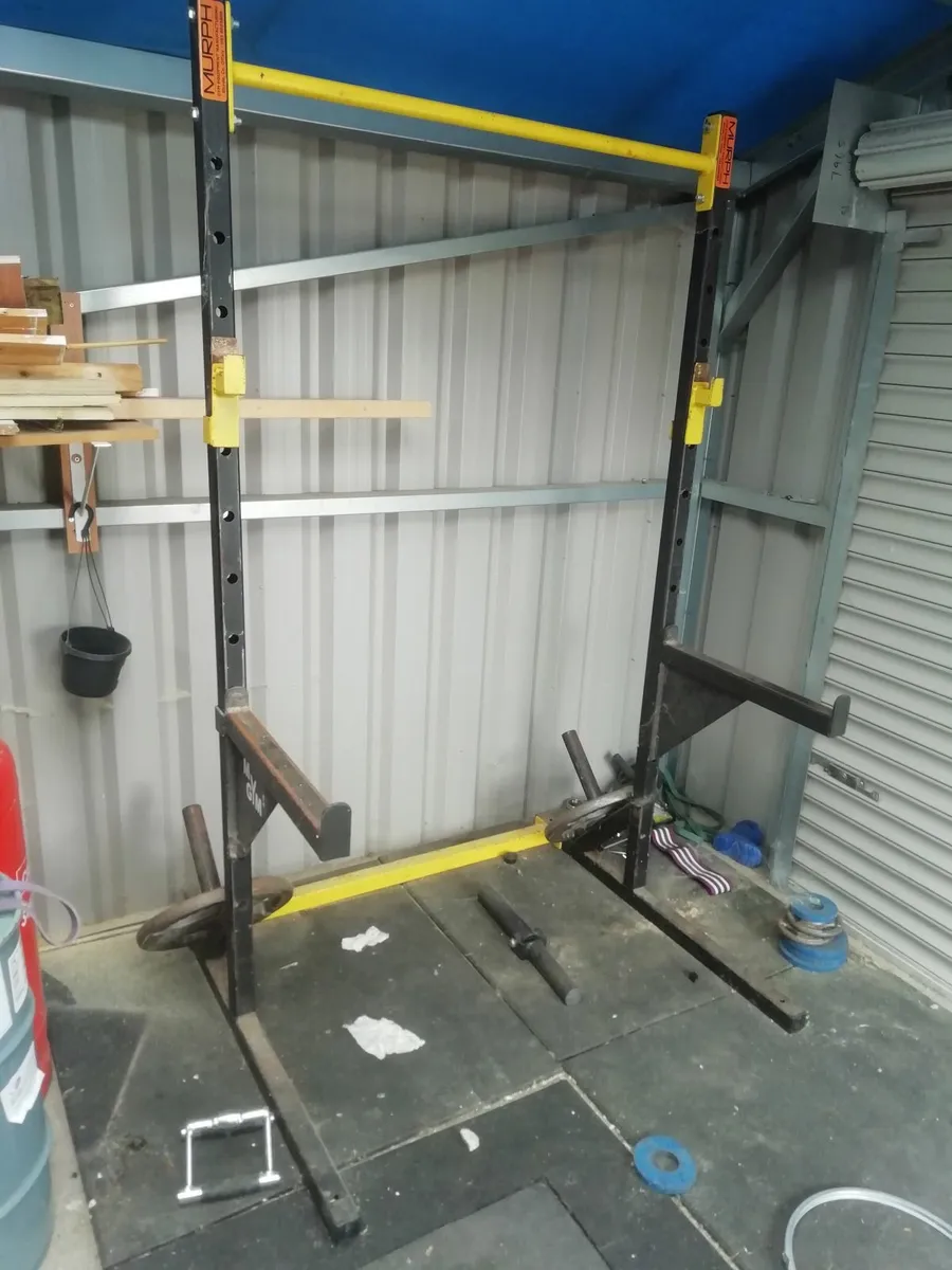 Squat rack, weights, accessories, cross trainer - Image 4