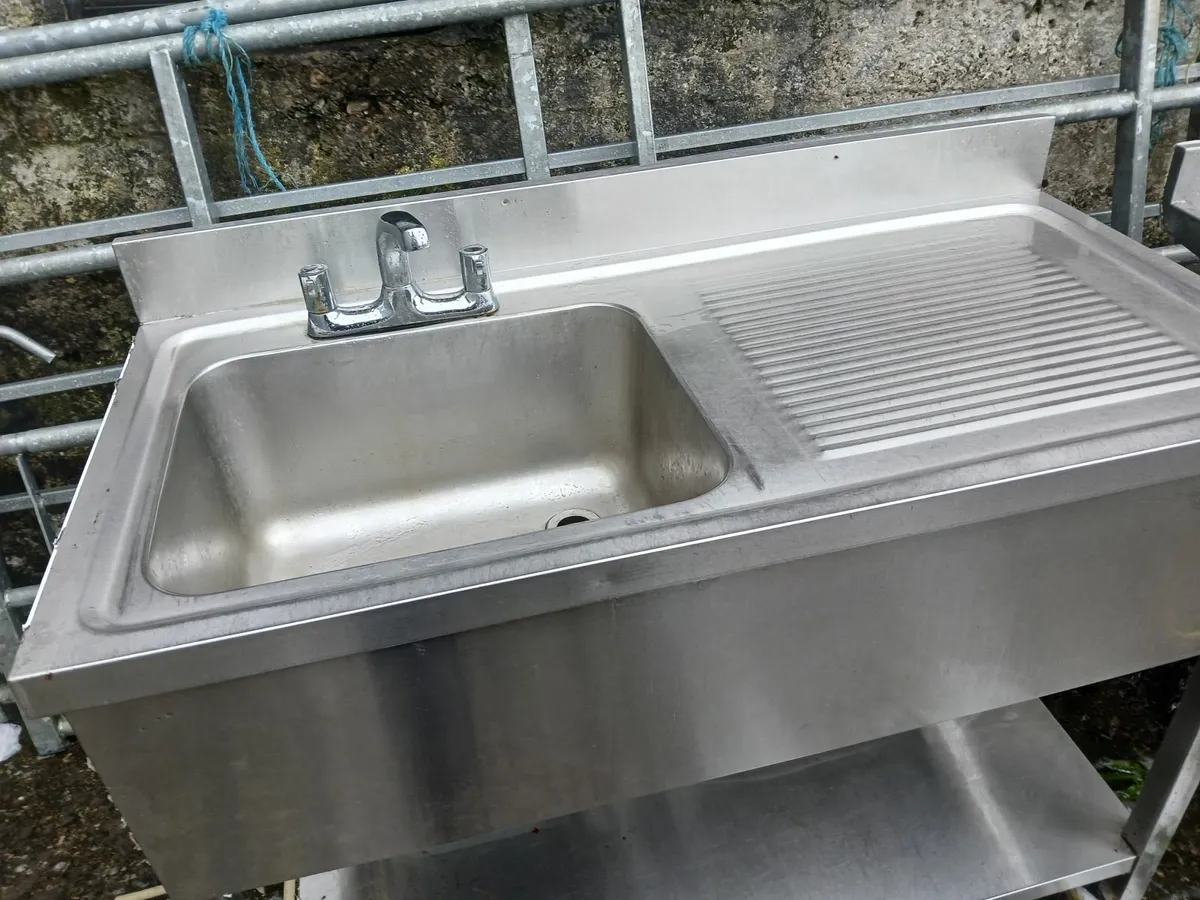 Staneless steel cabbinet sink unit complete - Image 1