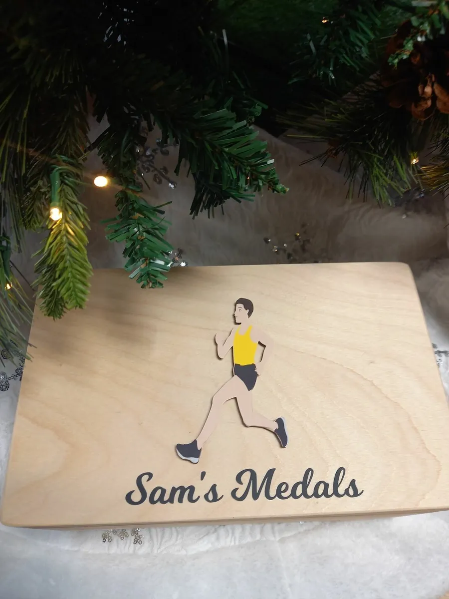 Personalised Running Medal Keepsake Box - Image 2