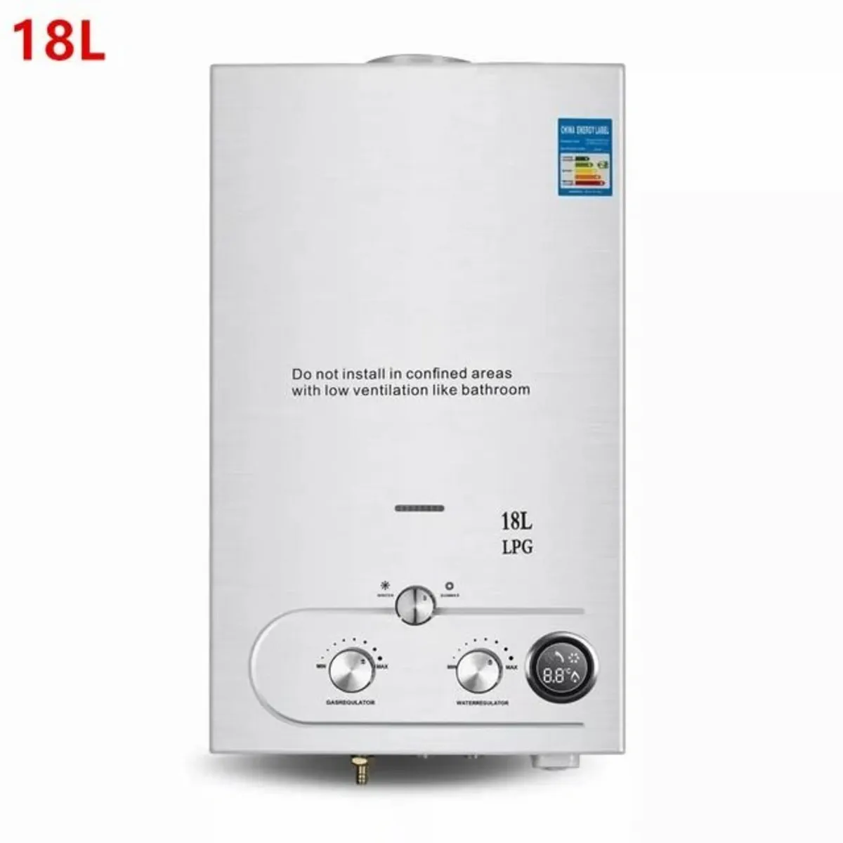 18L Propane Gas Water Heater – LPG Tankless Boiler - Image 2