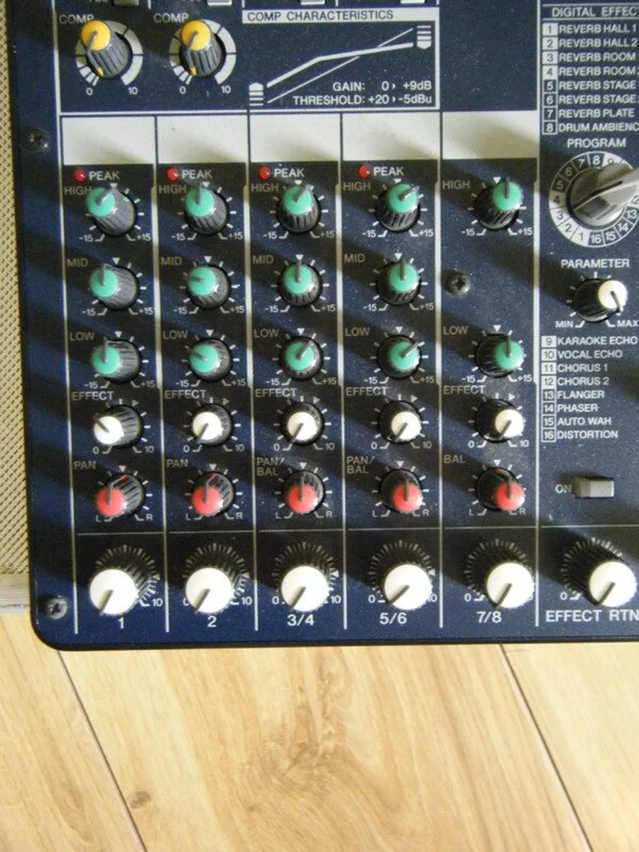 Yamaha MG8/2 CX mixer with case - Image 2