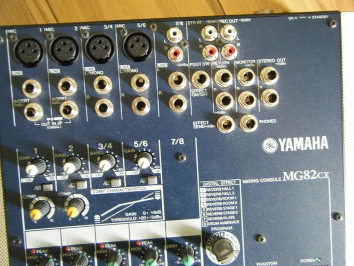 Yamaha MG8/2 CX mixer with case - Image 4
