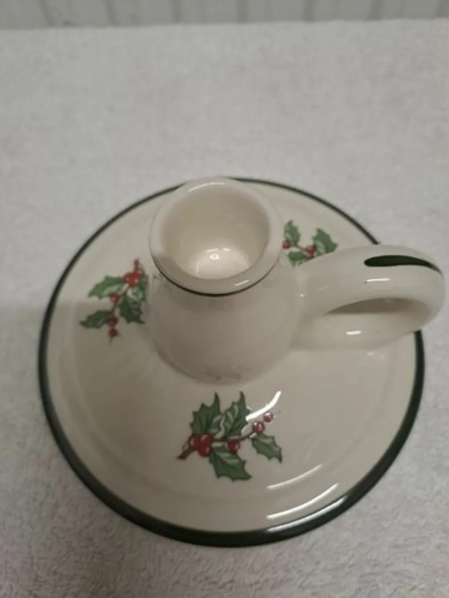 Vintage Cuthbertson candle holder Christmas - Image 1