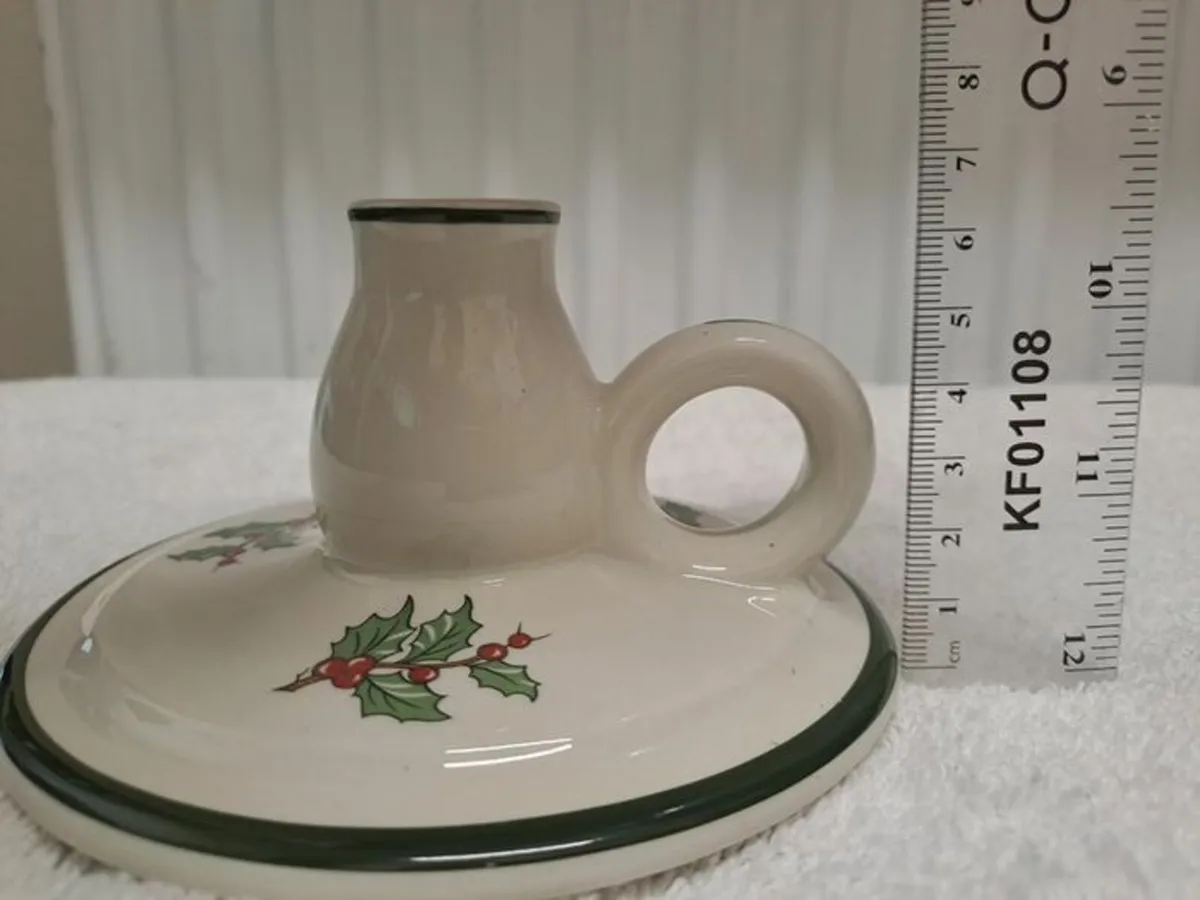 Vintage Cuthbertson candle holder Christmas - Image 2