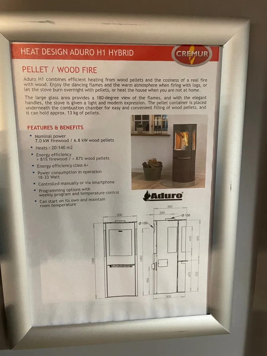 Aduro Pellet & Wood-burning H1 Hybrid Stove - Image 4