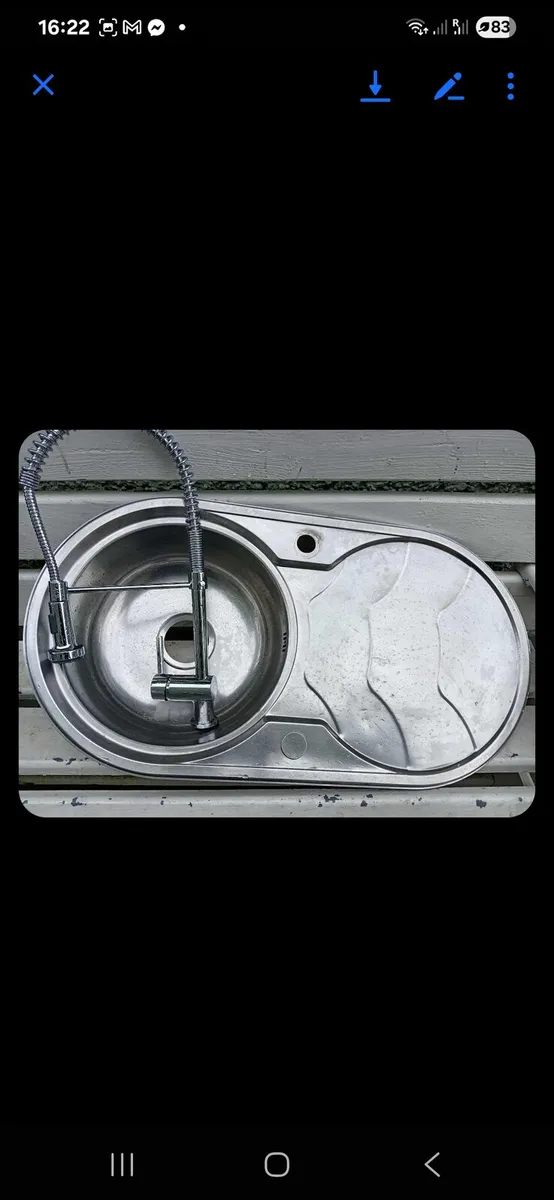 Kitchen sink with tap - Image 1