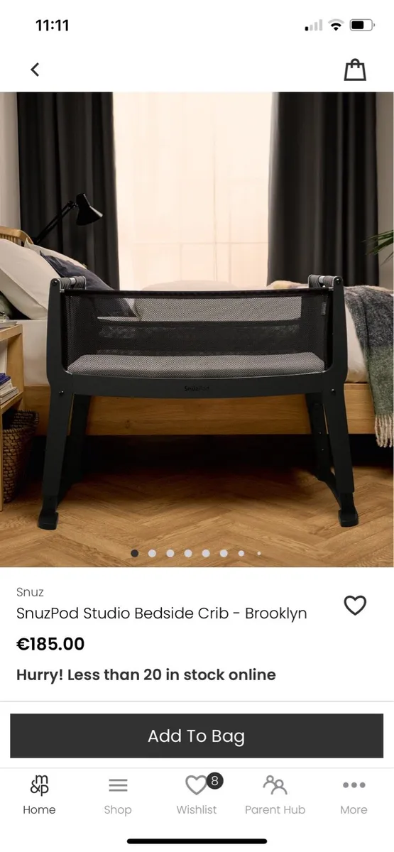 SnüzPod Studio Bedside Crib