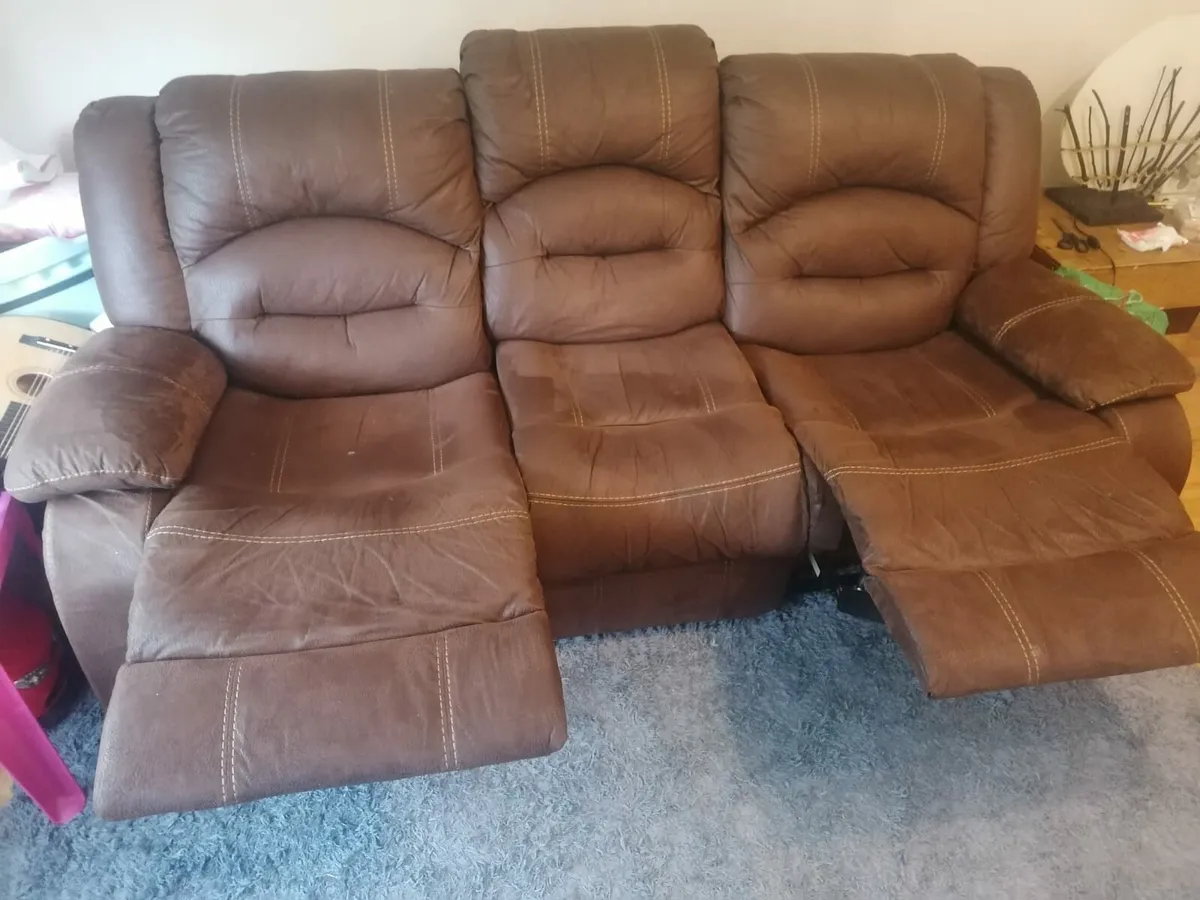 Recliner Sofa and Chair - Image 1