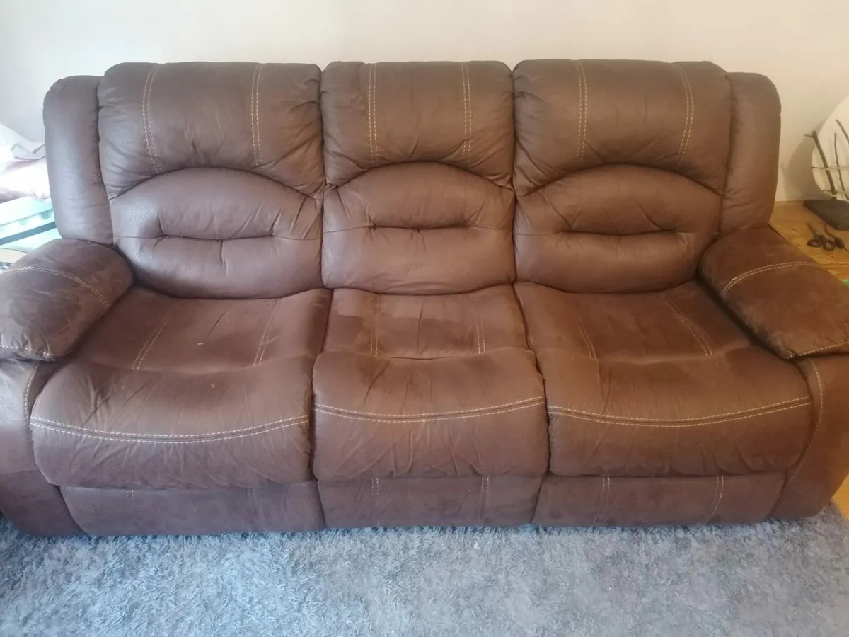 Recliner Sofa and Chair - Image 2
