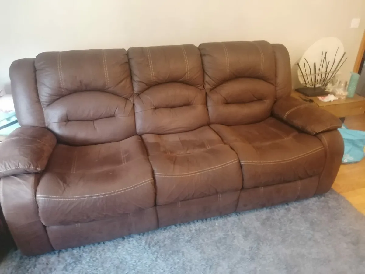 Recliner Sofa and Chair - Image 3