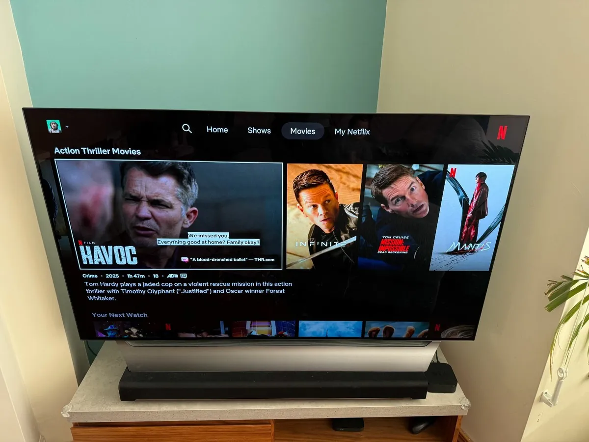 LG55" 4K OLED TV (Under Warranty) & Sonos Soundbar - Image 1