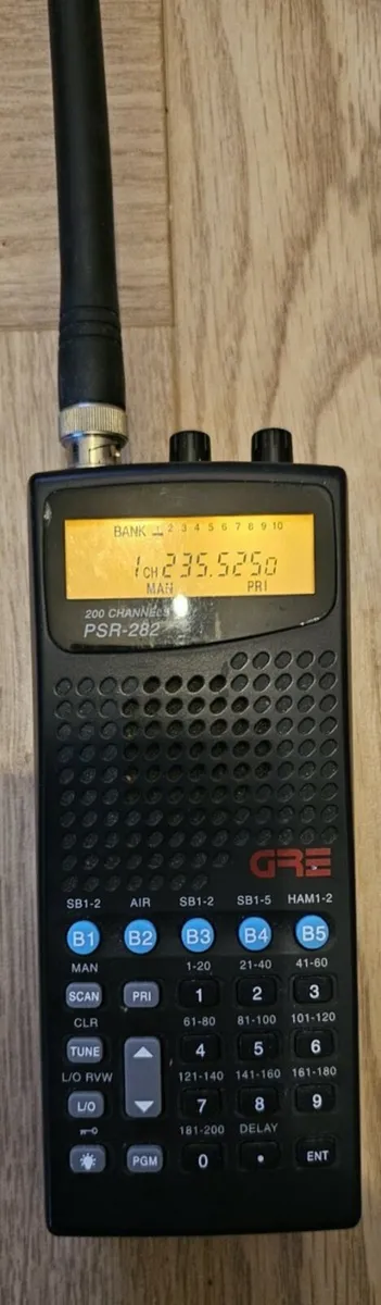 Pre programed PSR GRE RADIO SCANNER 8.33KHZ - Image 1