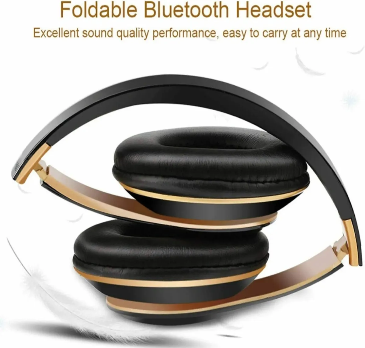 Foldable Bluetooth Wireless Headset Headphones - Image 2