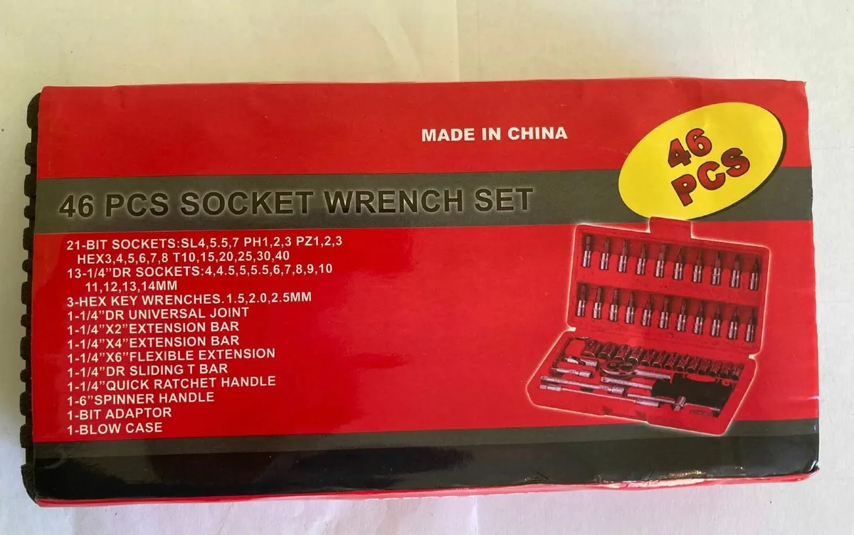 46PCS Socket Wrench Set,  DIY & Mechanic Tool kit - Image 2