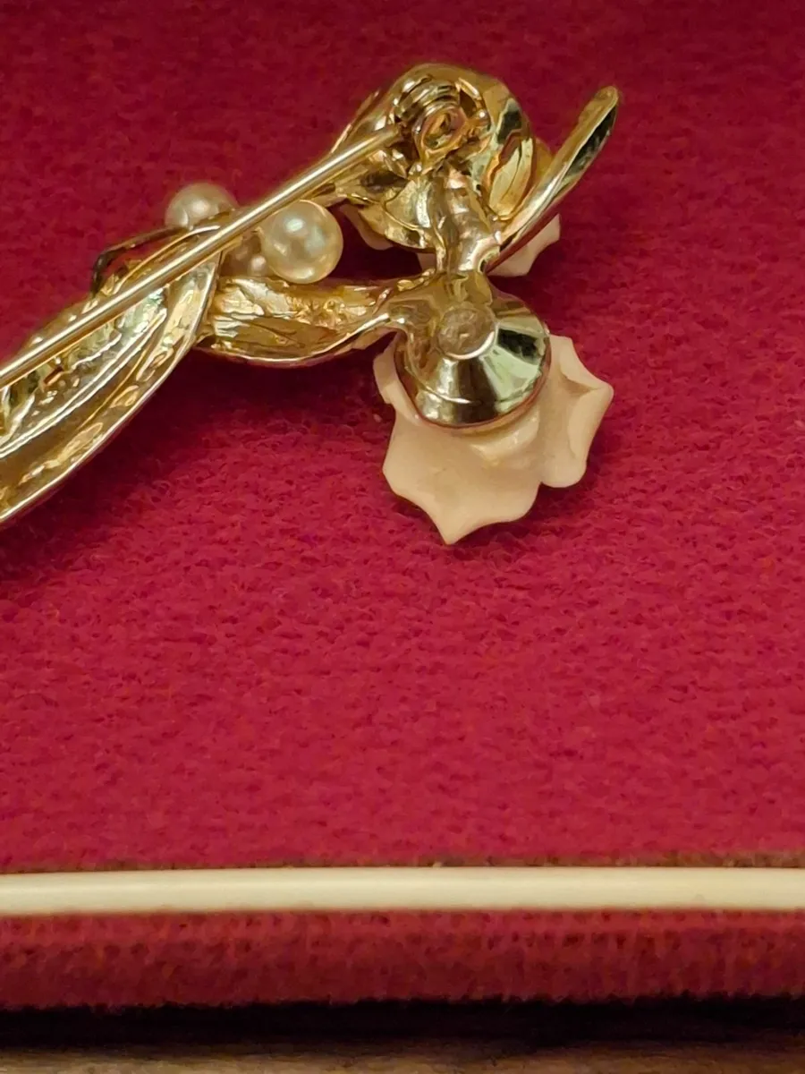 Vintage rose brooch - Image 2