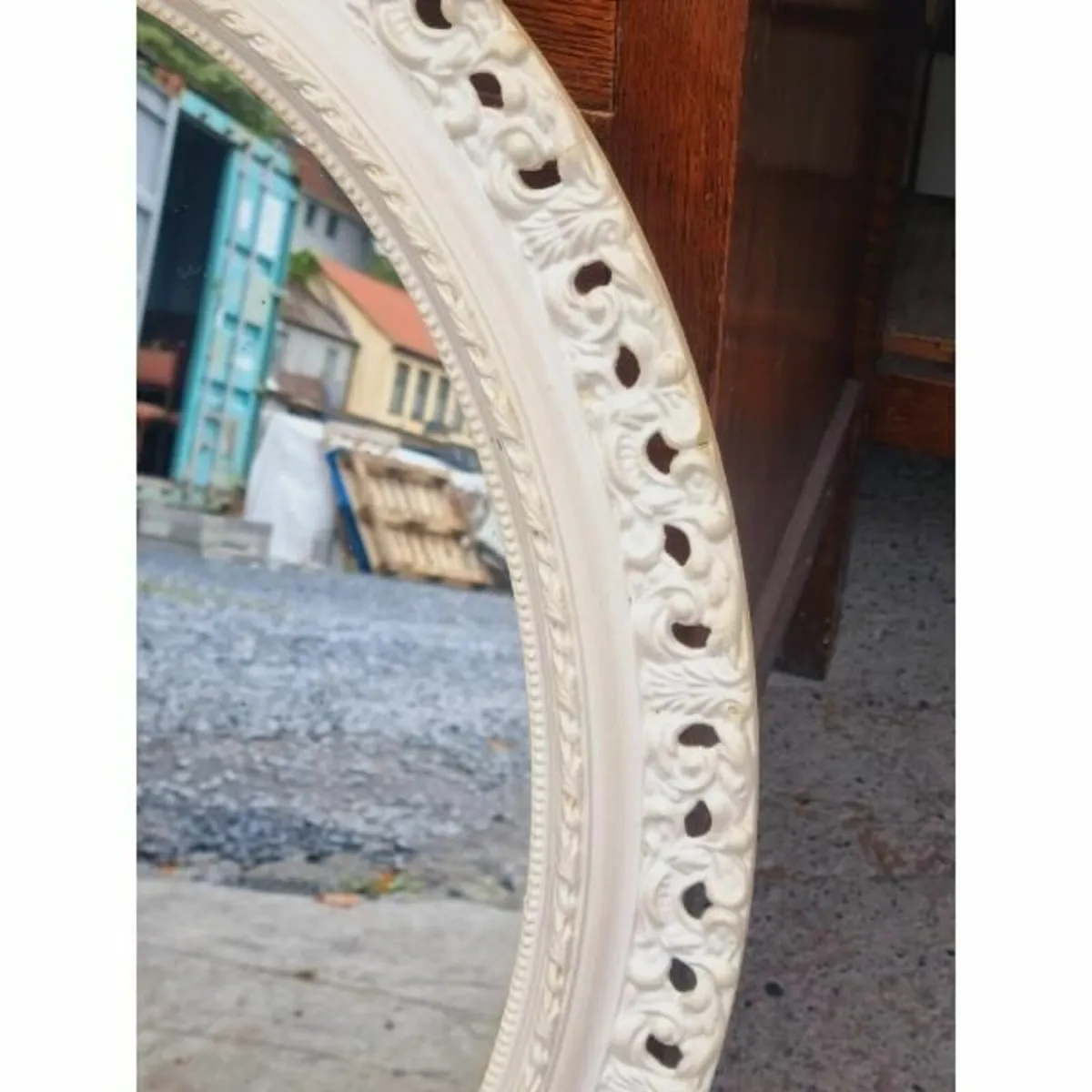 Ornate White Mirror KAS849 - Image 2
